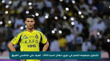 تشكيل مجموعة النصر في دوري أبطال آسيا 2025.. تعرف على منافسي الفريق